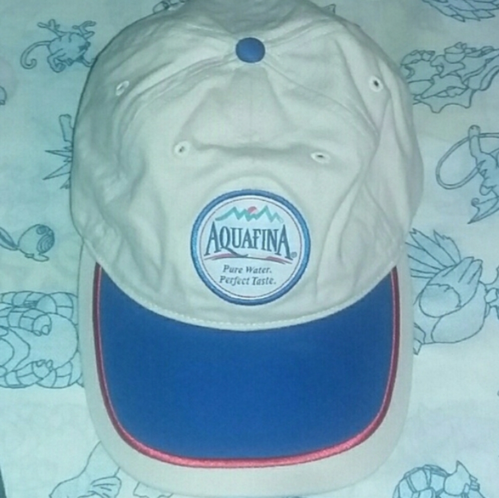 New Aquafina Pure Water Promo Dad Cap Hat Vintage